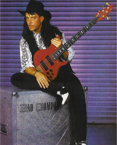 Paul Cullen with his bass during the Bad Company era