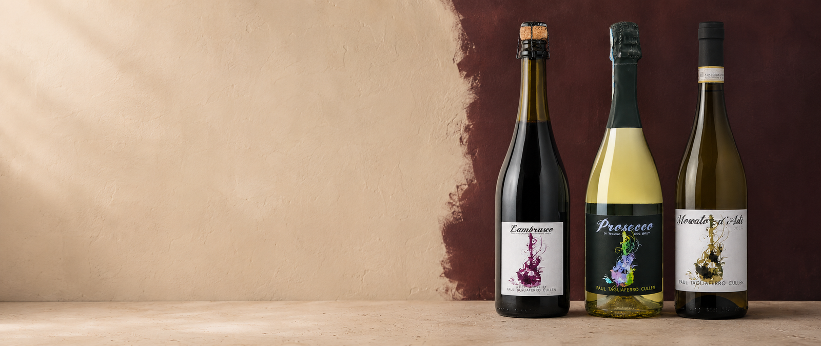 The Sparkling Trio wine bundle from Paul Cullen Wines